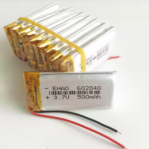 Lot 10 pcs 3.7V 500mAh 602040 Lithium Polymer LiPo Rechargeable Battery For Mp3 Camera Bluetooth Spe
