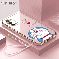 Hontinga เคสโทรศัพท์มือถือ เคสออปโป้ ลายการ์ตูนโดราเอม่อน สำหรับOPPO A74 5G