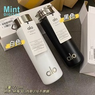 Alo Sports Water Bottle 710ml - Vacuum Insulated Stainless Steel Thermos with Leakproof Lid, Moistur