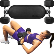 Hip Thrust Belt, Dumbbell Hip Thrust Belt for Kettlebells or Grip Plates, Thicker Slip-Resistant Lea
