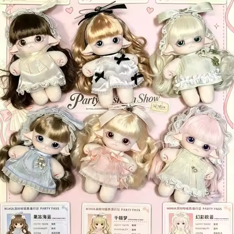 MIMIA Party Fashion Show Series Blind Box Caixa Caja Cute Dolls Mystery Box Gift Desktop Ornament Ca