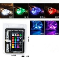 REMOTE CONTROL T10 5050 CAR LED BULB 6 SMD MULTICOLOR RGB 501 SIDE LIGHT BULBS