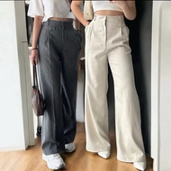 ORO PANTS - Premium Semiwool - Loose Pants Highwaist Trousers - High Waist Oro Pants Cute Very/