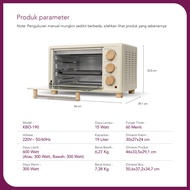 Oven Kirin KBO 190 LW 19 Liter Low Watt Oven Toaster Kirin 190 LW Panggangan Kirin Oven Bukan Microwave