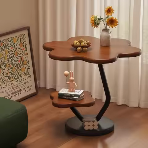 Creative Small Coffee Table Living Room Sofa Side Internet Celebrity Cream Wind Bedside Table Shelf 