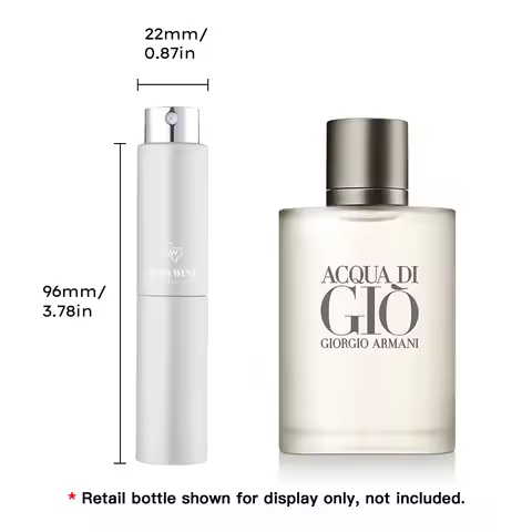 Armani - Acqua Di Gio Men Edt Travel Spray (5ml), Genuine Fragrance Decant, Not Original Bottle, Sam