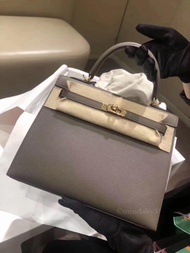 NEW🔸Hermes Kelly 25 8F Etain錫器灰