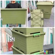 LY 65L 90L 168L MULTIPURPOSE STORAGE BOX RUBBERIZED HARD PLASTIC