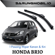 Wiper Brio Frameless Wiper Mobil Honda Brio Pisang Ukuran 22 dan 16
