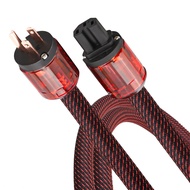 Audiocrast HiFi Power Cable, 10AWG, 4.9ft, 125V 15A, Φ17MM, Audiophile Power Cord, Braided Sleeve, O