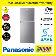 Panasonic 288L 2 Door Refrigerator NR-BL302PSMY Inverter Wide Fresh Case &amp; Ag Clean NRBL302PSMY Freezer Fridge Peti Seju