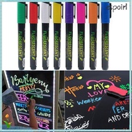 ESPOIR Liquid Chalk Marker Pen, Erasable Glass Window Art Whiteboard Pen, Multi Colored LED Writing 