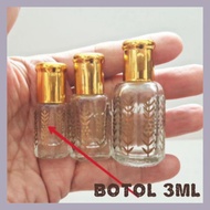 1ml Flower Perfume or Attar Oil Bottle 3ml/ 6ml/ 12ml