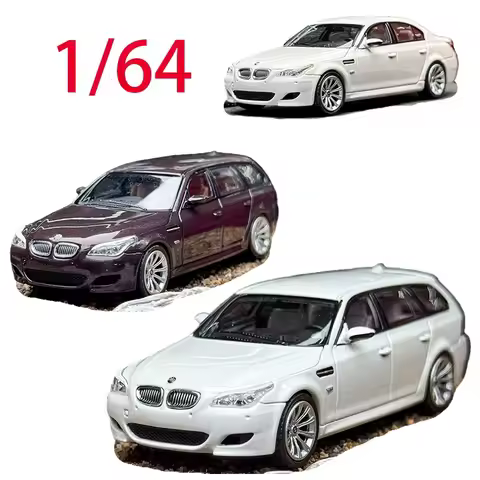 KING MODEL Diecast 1/64 Scale BMW M5 E60 E61 Alloy Car Model Toys for Boys Gift Collection Christmas