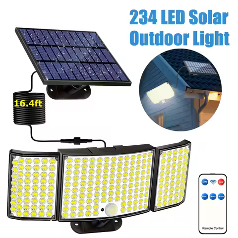 234 LED Solar Lamp Outdoor 1/3Head Wall Lamp IP65 Waterproof Spotlight Lamp Motion Sensor Solar 3 Mo