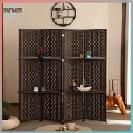 Rattan partition subareas screens living room office accordion partition mobile rattan screen NJGB
