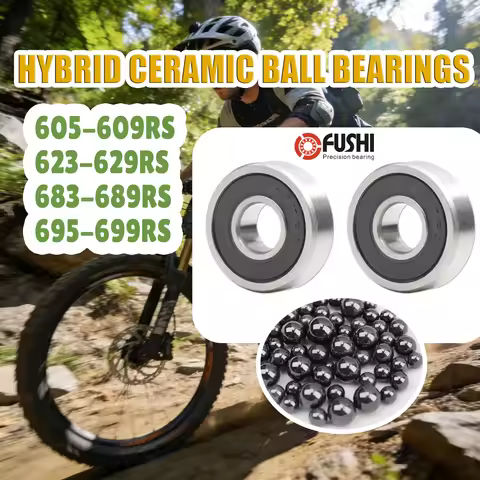 2PCS Hybrid Ceramic Bearing 605 607 608 608/9 609 623 624 625 626 627 687 688 689ZZ RS 2RS Skateboar