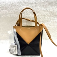 Loewe 拼色puzzle小號摺紙包 Fold tote