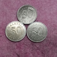 50 sen syiling malaysia 3pcs 67/67/69.
