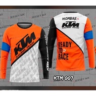 KTM Racing Tshirt / Baju Microfiber Jersi / Jersey Sublimation / Tshirt Jersey