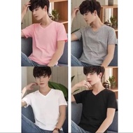MONTH DIVI BUY 1 FREE 1 PLAIN V-NECKED SHIRT (9-12 Y.O Free Size) can fit Adult XS MEN)
