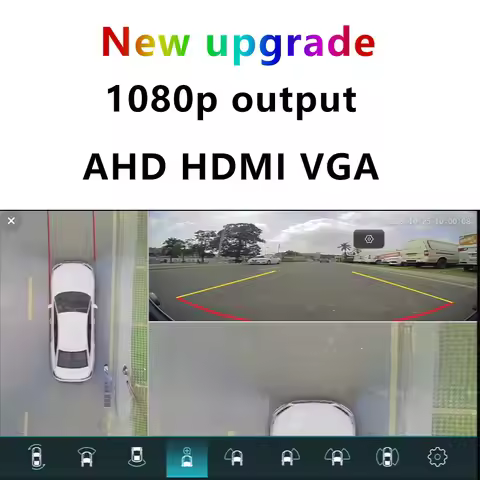 3D 1080P 360 camera system car for android camera 360 for car around view bird view 360 degree car c
