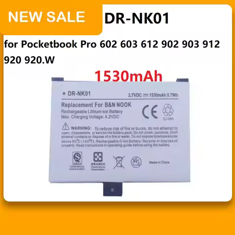 ZRTZ DR-NK01 1530mAh Battery for Pocketbook Pro 602 603 612 902 903 912 920 920.W