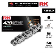 Genuine RK 428ELO motorbike chain RK Takasago Japanese chain, O-ring rubber seal chain, 132L chain