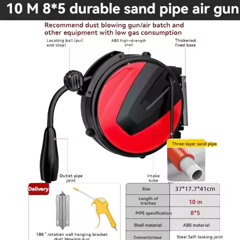 10/15/20M Yarn Tube Air Drum 5x8 Automatic Telescopic Tube Roller Pneumatic Tool Electric Drum Windp