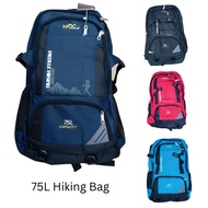 75L Big Capacity Hiking Backpack Man Waterproof Nylon Outdoor Back Pack Bag for Men