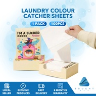 Laundry Colour Catcher Sheets 100pcs – Absorbs Dye & Dirt, Prevents Color Run, Protects Clothes