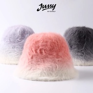 Ombre Bowler Hat JML33 Jussy Official Cute Wool Bucket Hat Warm Thick Smooth Wool