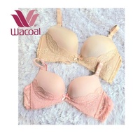 WACOAL BRA WITHOUT WIRE THICK FOAM SIZE 32B 32C 34B 34C K33 CHB 3102 LACE WIRELESS NON WIRE BRA