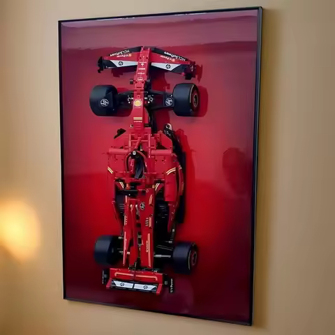 NEW Display Wallboard for Lego 42207 Ferrari SF-24 F1,Adult Collectibles for Lego Car Wall Mount Bui