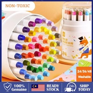 [HAPPY] Silky crayon for kids non toxic washable cute painting crayon buncho crayon murah kids drawi
