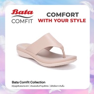 *Best Seller* Bata COMFIT รองเท้าเพื่อสุขภาพ Comfortwithstyle รองเท้าแตะ  ผู้หญิง รองเท้าลำลองแบบหนีบ เปิดส้น สีชมพู รหัส 6715329