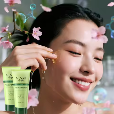 Yinmei Facial Scrub Exfoliating Dead Skin Deep Cleansing Gentle Mubao Refreshing Aloe Vera Exfoliati