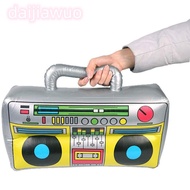 DAIJI Inflatable Radio Recorder 80's 90's Party Decorations  Reusable Retro Dress Accessory