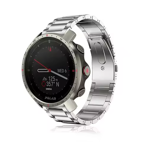 Titanium Metal 22mm Watch Strap For POLAR Vantage M3/M2/M/V3 Business Band POLAR Grit X2 Pro Titan/G