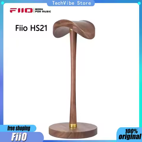 New Fiio HS21 Solid Walnut Wood Headphone Stand For Fiio FT1 FT1 Pro FT7 Various Headphones Simple I