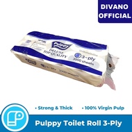 TISU Pulppy Toilet Roll 3ply (10 Rolls)/ toilet tissue/ 3 厕纸 TISSUE