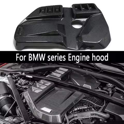 For BMW series M2 G87 M3 G80 M4 G82 Dry Carbon fiber engine hood Replacement installation engine hoo