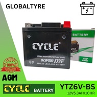 CYCLE YTZ6V-BS YTZ7S SUPER MF [AGM] BATTERY YTZ6 YTZ7 YTZ7V RS150 RSX150 NMAX NVX 155 BELANG FZ150I 
