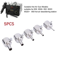 JK 5pcs Universal Nozzles for 850 852D 898 Soldering Station Hot Air Welding Nozzle