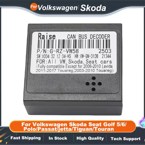 Raise VW-RZ-08 VW-RZ-58 Canbus Box For Android Volkswagen Skoda Seat Golf 5/6/Polo/Passat/jetta/Tigu