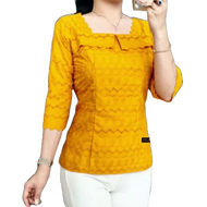 KATUN DF perforated cotton BLOUSE TOPS / BANGKOK COTTON BLOUSE / LATEST MODREN WOMEN'S PARTY CLOTHES