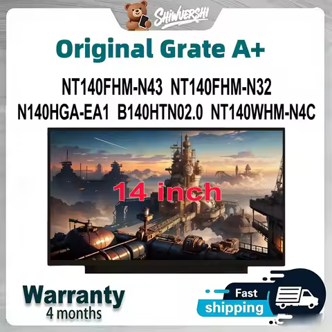 14" Laptop Lcd Screen Monitor Panel Slim NT140FHM N43 NT140FHM N32 N140HGA EA1 B140HTN02.0 NT140WHM