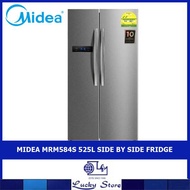 (Bulky) MIDEA MRM584S 525L SIDE BY SIDE FRIDGE