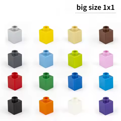 Brick 1x1 20pcs/lot DIY Classic Education Building Blocks Compatible With Lego Duplo Large Bricks pl