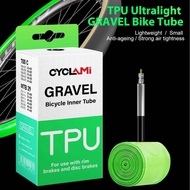 CYCLAMI TPU Material Ultralight Gravel MTB 29 Bike Inner Tube Tire French Valve FV 45mm For Gravel 7